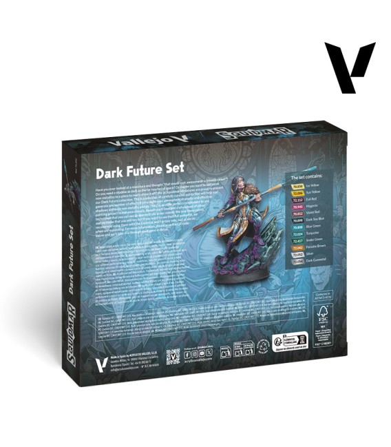 72202 Dark Future Set Squidmar Vallejo Game Color NEW 12 u. (18 ml.)
