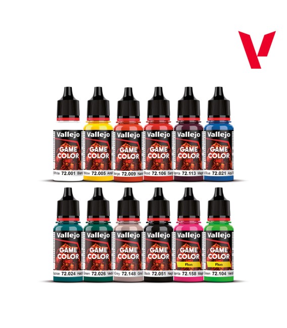 72313 Sci-Fi Paint Set Vallejo Game Color NEW 12 u. (18 ml.)