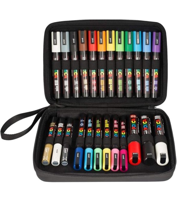 Estoig Retoladors Uni Posca 24u.