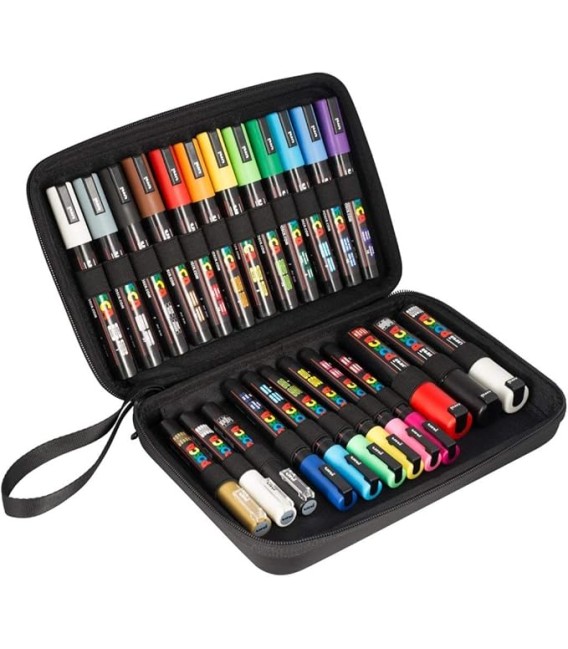 Estoig Retoladors Uni Posca 24u.