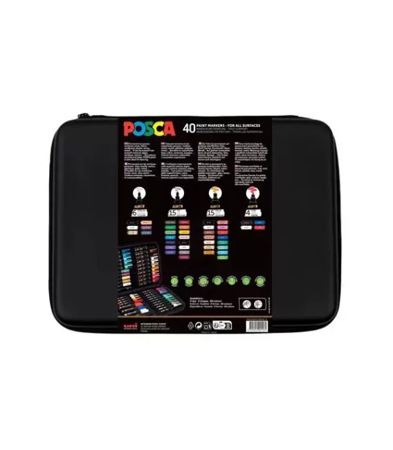 Astuccio Pennarelli Uni Posca 40u.