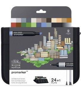 Set 24 Marcadores Promarker Tons de Arquitetura