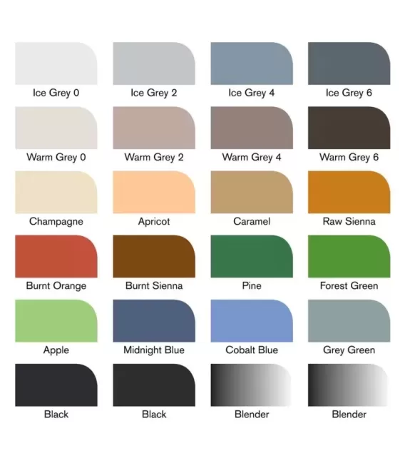 24 Marker Pens Promarker Architectural Tones