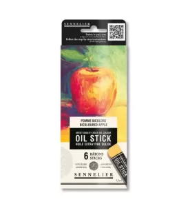 Sennelier Set Pomme Bicolore Oil Stick 6 x 12 ml
