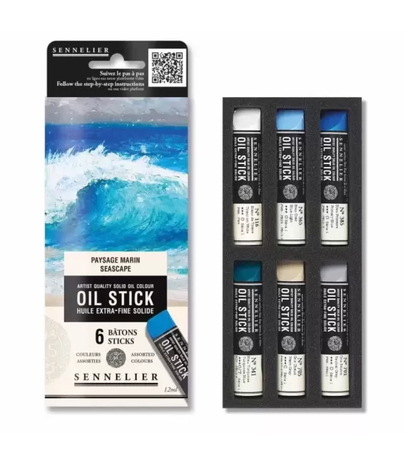 Sennelier Set Paysage Marin Oil Stick 6 x 12 ml