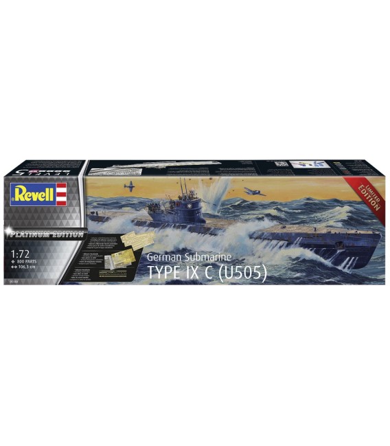 German Submarine Type IX C (U505) - Platinum Edition - Revell Scale 1/72