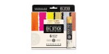 Sennelier Set Fluorescents and Metallics Oil Stick 6 x 38 ml