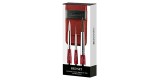Set de 3 pinceles de viaje Escoda 1270 Red Set