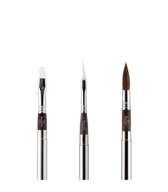 Set de 3 pinzells de viatge Escoda 1272 Black Set