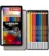 a) Boite metal 12 crayons Pastel STABILO CarbOthello
