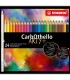 b) Caixa metal 24 lapis Pastel STABILO CarbOthello