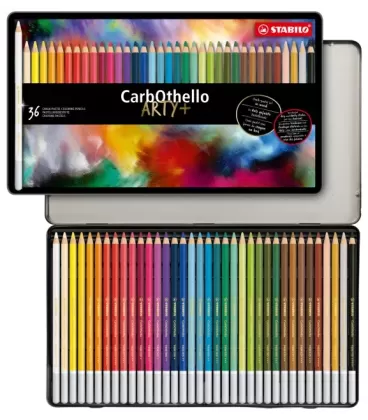 Stock Bureau - STABILO Crayon de couleur Fusain Pastel CarbOthello Jaune permanent foncé Stock Bureau - STABILO Crayon de couleur Fusain Pastel CarbOthello Jaune permanent foncé