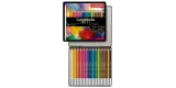 b) Boite metal 24 crayons Pastel STABILO CarbOthello