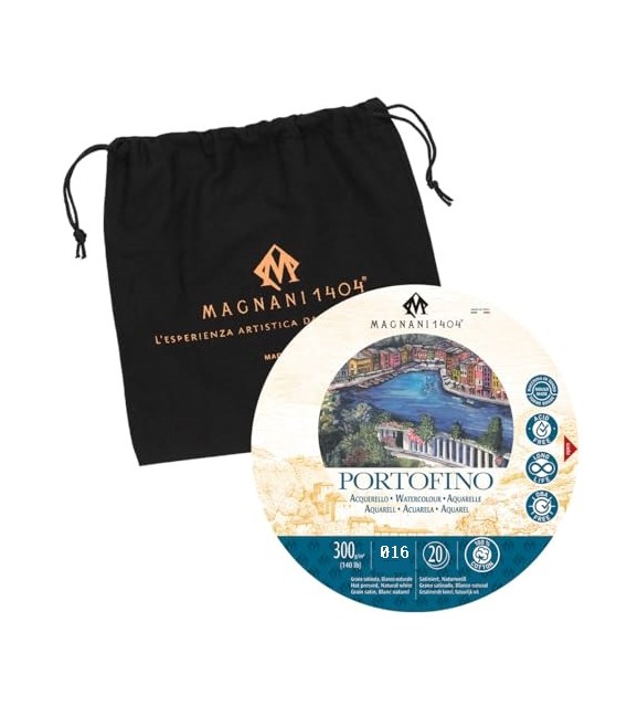 Bloc Aquarel-la Magnani 1404 Portofino 20f 300g Gra Satin Ø 16