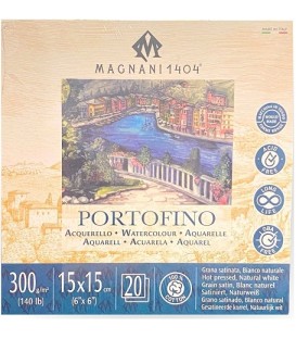 Bloc Aquarel-la Magnani 1404 Portofino 20f 300g Gra Satin 15x15 cm.