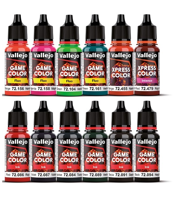 72207 Special FX Paint Set Squidmar Vallejo Game Color NEW 12 u. (18 ml.)