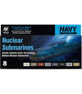 Set Vallejo Model Air 8 u. (17 ml.) Nuclear Submarines