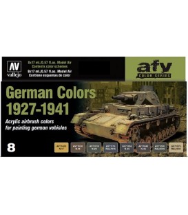 Set Vallejo Model Air 8 u. (17 ml.) German Colors 1927-1941