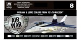 Set Vallejo Model Air 8 u. (17 ml.) US NAVY & USMC 70's/present
