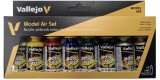 Set Vallejo Model Air 8 u. (17 ml.) Basic Colors