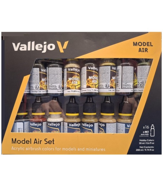 Set Vallejo Model Air German WWII Europe & Africa 16 u. (18 ml.)