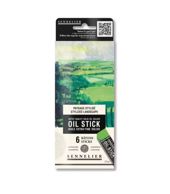 Sennelier Set Stylized Landscape Oil Stick 6 x 12 ml