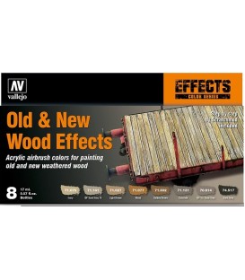 Set Vallejo Model Air 8 u. (17 ml.) Old and new wood effects