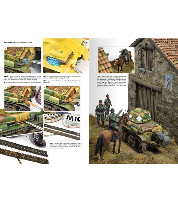 130027 French Armor – A Guide to Painting & Weathering Techniques Tamiya best French WWII AFV Models - English