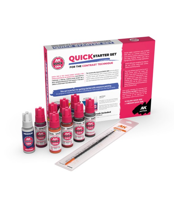 AK17525 Quick Starter Set Quick Gen + 1 Brush. 8 u. 17 ml