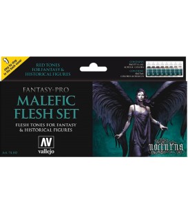 Set Vallejo Fantasy-Pro 8 u. 17 ml. Malefic Flesh Set