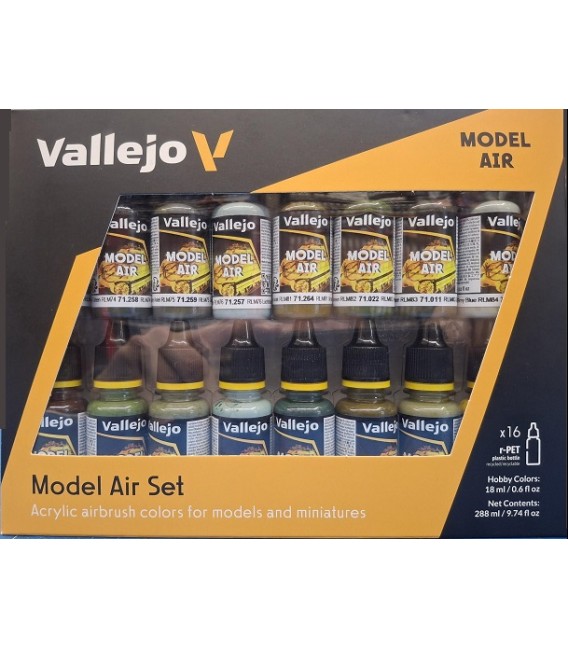 RLM Colors Set Vallejo Model Air 16 u. (18 ml.)