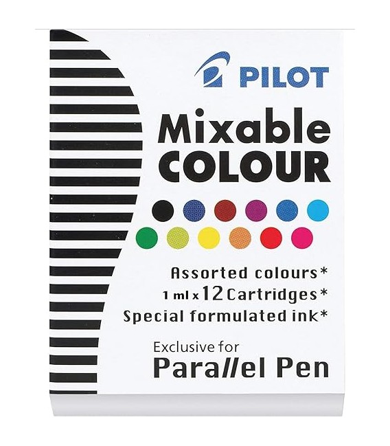 Pack 12 cartuchos surtidos Pilot Parallel Pen