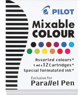 Pack 12 cartouches assorties Pilot Parallel Pen