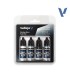 77251 Set Vallejo Plata de Ley True Metallic Metal 4 u. (18 ml.)