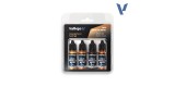 77252 Set Vallejo Oro Imperial True Metallic Metal 4 u. (18 ml.)