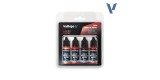 77254 Set Vallejo Rojo Rubí True Metallic Metal 4 u. (18 ml.)