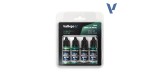 77257 Set Vallejo Verde Sombrio True Metallic Metal 4 u. (18 ml.)