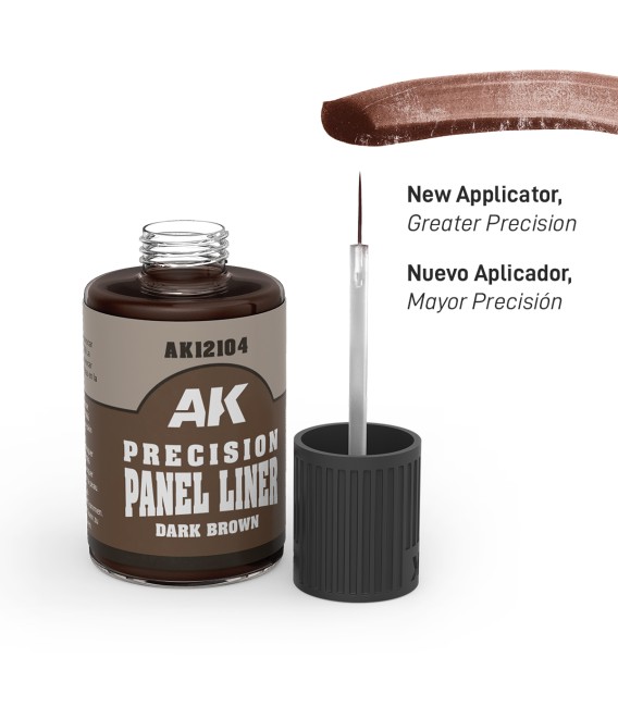 AK12104 Precision Panel Liner Dark Brown 30 ml.