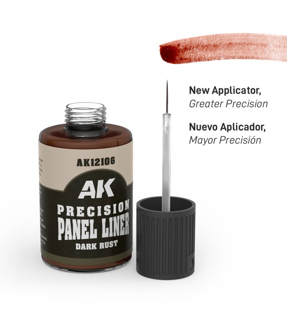 AK12106 Precision Panel Liner Oxido Oscuro 30 ml.
