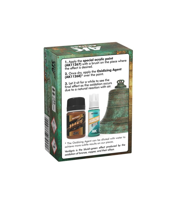 AK11265 Verdigris Effect Set 35 + 18 ml.