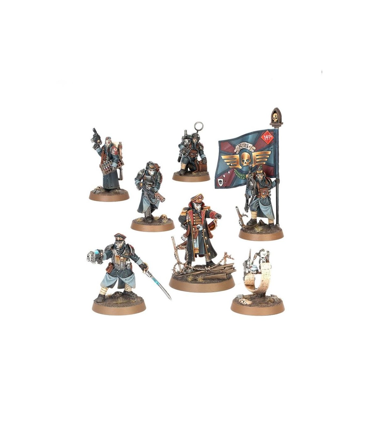 Warhammer 40k Death Korps Of Krieg Squadra Pesante Bolter - Dipinta Su Commissione - Foto 2