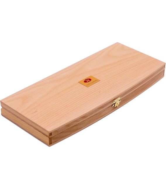 Scatola in legno di faggio acquerello White Nights 36 colori