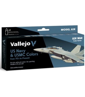 Set Vallejo Model Air 8 u. (17 ml.) US NAVY & USMC 70's/present