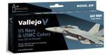 Set Vallejo Model Air 8 u. (17 ml.) US NAVY & USMC 70's/present