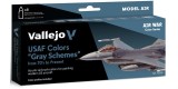 Set Vallejo Model Air 8 u. (17 ml.) USAF Gray Schemes 70/present