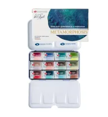 Caixa de metal aquarela White Nights 12 cores Metamorphosis