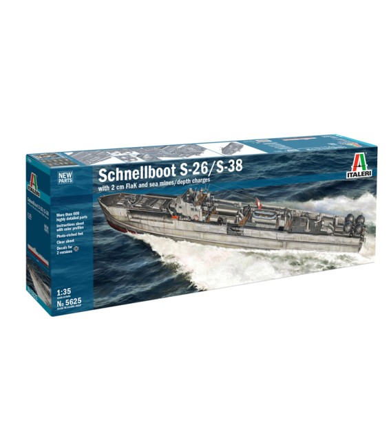 5625 Schnellboot S-26 / S-38 - Italeri Escala 1/35