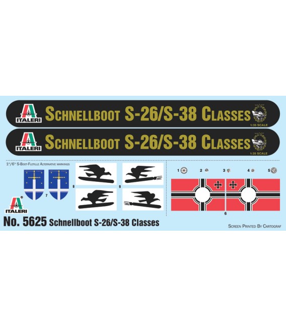 5625 Schnellboot S-26 / S-38 - Italeri Escala 1/35