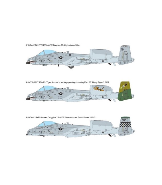 USAF A-10C 75th FS Flying Tigers Academy Echelle 1/48