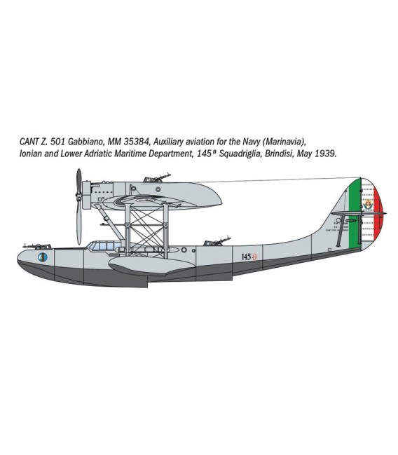 Cant Z.501 Gabbiano - Italeri 112 - Scale 1/72